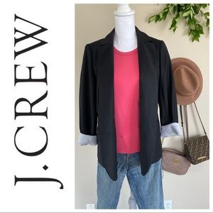 J CREW - 2 Button Boyfriend Style Wool Blazer
